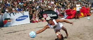 Högklassig beachvolley på havsbadets strand