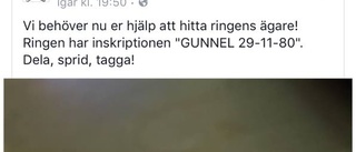 Sökes: Ringbärare som är gift med Gunnel