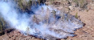 Skogsbrand härjade i Dröstorp