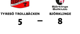 Björklinge vann mot Tyresö Trollbäcken på bortaplan