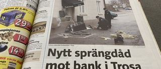 Uttagsautomat sprängdes vid Föreningssparbanken 