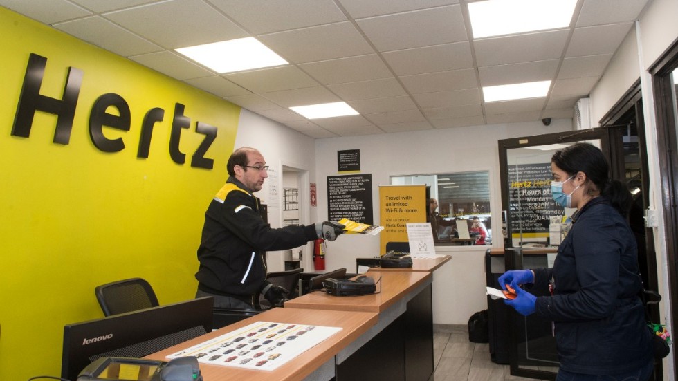 Biluthyrningsfirman Hertz är ett av många bolag som infört återköpsprogram gällande bolagets aktier. Arkivbild.