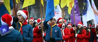 De anordnade julkarneval i city