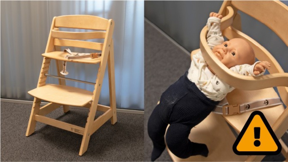 Jollyroom återkallar den höga barnstolen Roba Sit Up III.