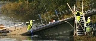 Borrningar pågår vid olycksbron