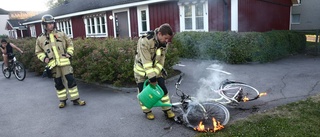 Cykel brann i Skäggetorp