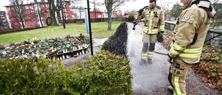 Brand på kyrkogården