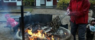 Höstrus i regn och rusk