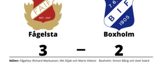 Fågelsta vann hemma mot Boxholm