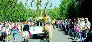 Ett miljövänligt Polustuståg på midsommar