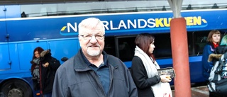 Det blev buss istället för flyg