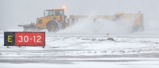 Efter snöovädret – inställda flyg på Gotland