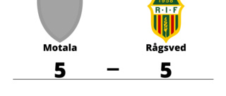 Motala och Rågsved delade på poängen