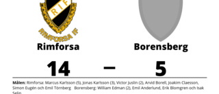 Borensberg utklassat av Rimforsa borta