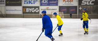 A-landslaget i bandy besökte isarenan