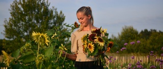 Isabella, 26, närodlar snittblommor – med miljön i fokus