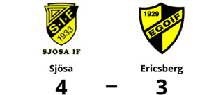 Sjösa segrare hemma mot Ericsberg
