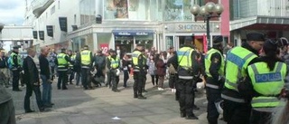 Polisen bussade bort demonstranter