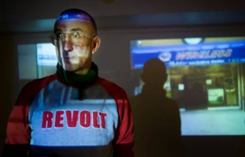 FILMAT EN GATA. Mats Wikström bjuder på en gata i New Yrok i sin installation 23:e gatan som visas under Nattfestivalen.