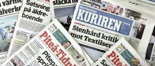 Upplagetapp bland länets tidningar