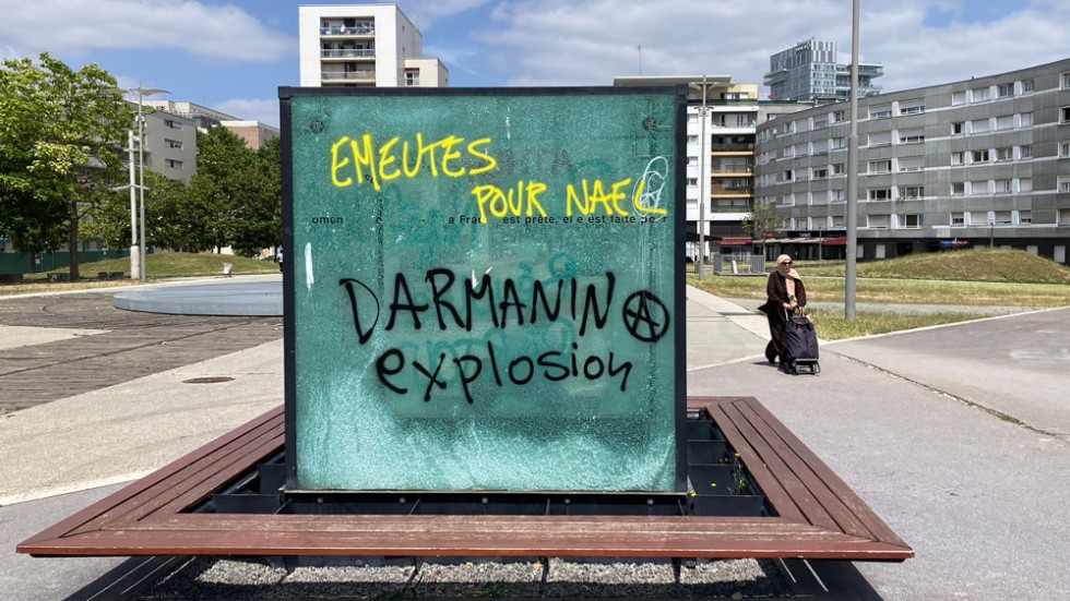 Dödsskjutningen av Nahel i Parisförorten Nanterre i juni ledde till våldsamma uppror. Arkivbild.