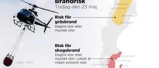 Varningen: Extremt stor risk för skogsbränder