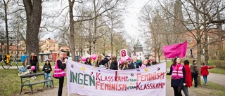 Fi tågade för klasskamp och feminism