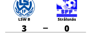 LSW B vann mot Strålsnäs på hemmaplan