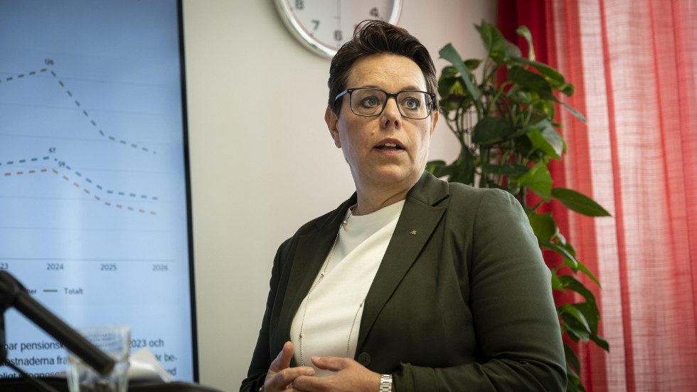 Jan-Åke Sallermo från Söderköping ställer frågor till Marie Morell (M) 