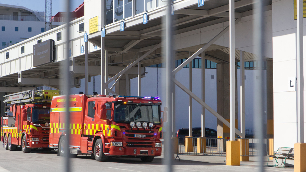 Larmet inkom klockan 15:17 under söndagseftermiddagen.