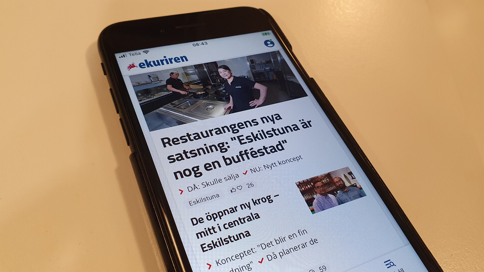 Eskilstuna-Kuriren med Strengnäs Tidning gjorde nyligen förändringar i apparna och på sajterna.