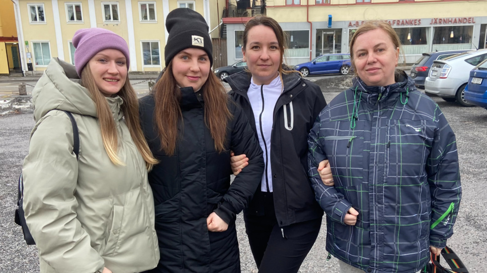 Anastasiia Slobodian, Yuliia Tarasenko, Oksana Moroz och Olena Maiboroda lämnade Ukraina strax efter krigsutbrottet 24 februari 2022.