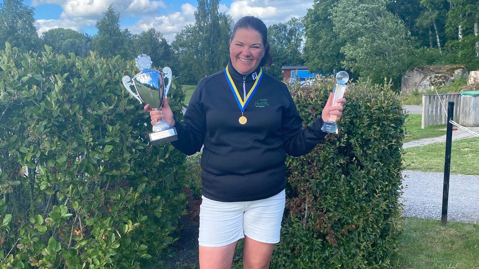 Gotländskan Sara Liss vann guld under golfens SM-vecka. 