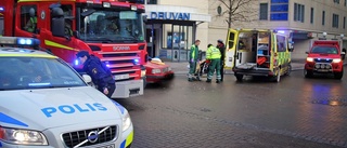 Person påkörd av bil i Linköpings centrum