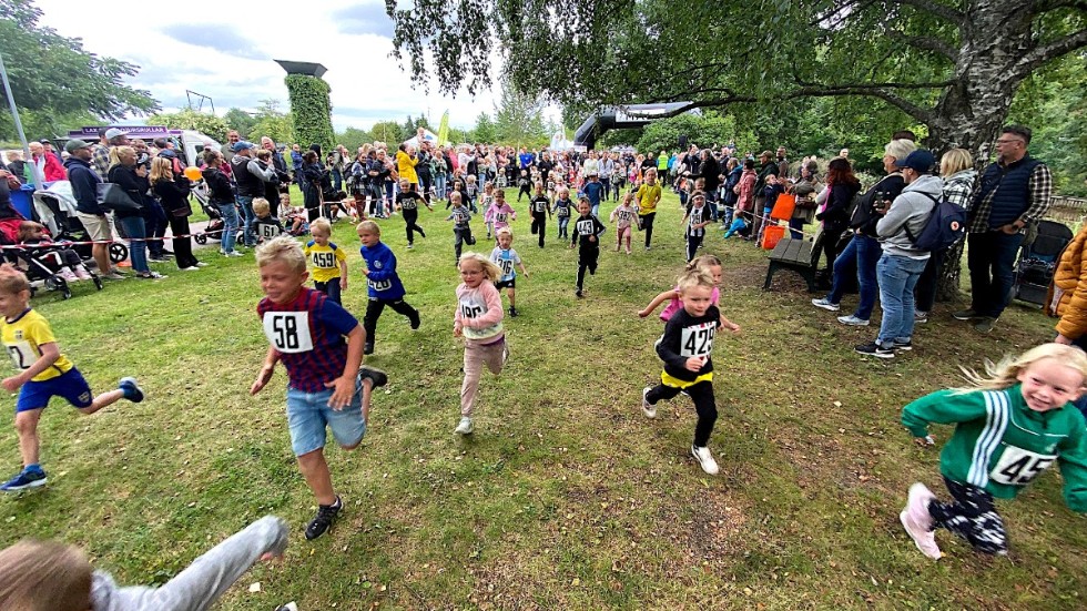 Starten har gått i yngsta klassen, 6 år och yngre, i Lilla parkloppet.