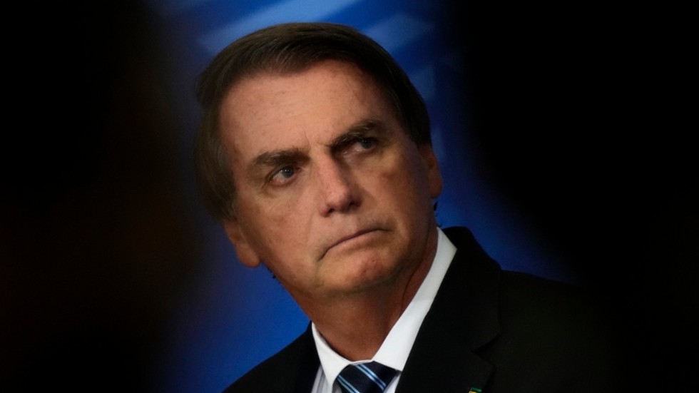 Brasiliens president, Jair Bolsonaro, på en ceremoni i januari 2022.