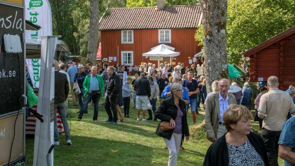 Regnamarken hålls av Rödakorskretsen vid hembygdsgården i Regna med många vackra byggnader.