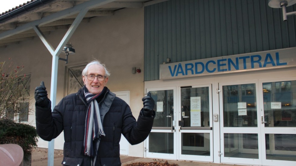 Överumsbon Åke Österberg gläder sig åt att Överum får en hälsocentral igen.