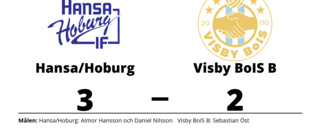 Hansa/Hoburg vann hemma mot Visby BoIS B