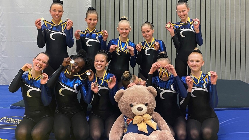 Motala gymnastikförenings gymnaster överraskade sig själva och tog både guld och silver i mellansvenska mästerskapen.