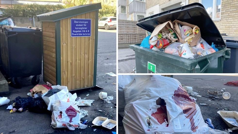 Utsikten över innergården på Nygatan har inte varit vacker för hyresgästerna.