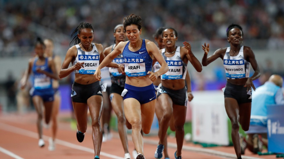 Diamond League-lopp på 1|500 meter i Shanghai. I år ställs friidrottsgalorna i Kina in. Arkivbild.