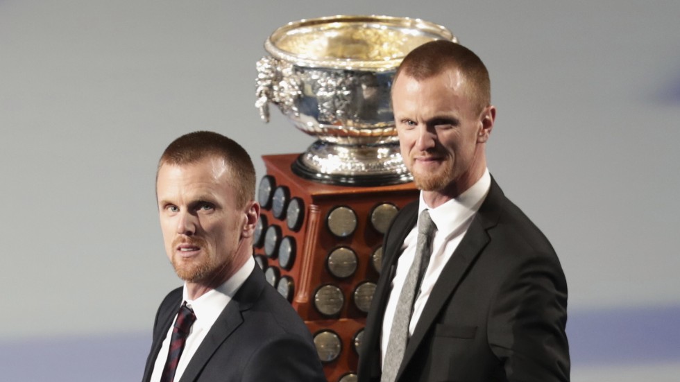 Henrik och Daniel Sedin är det nionde brödraparet som valts in i spelarkategorin i Hockey Hall of Fame. Arkivbild.