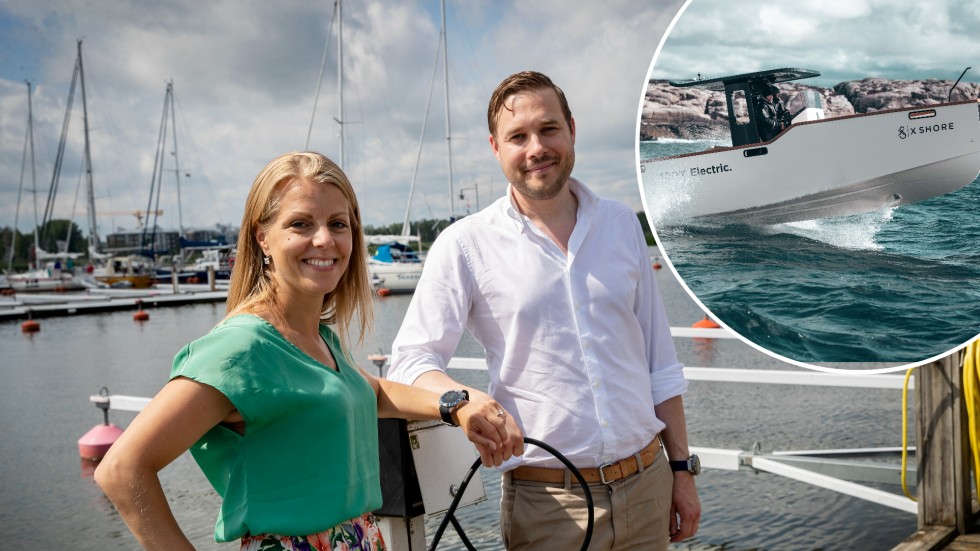 Jenny Keisu avgår som vd för X Shore. Här bredvid försäljningsansvarige Elias Wästberg som berättar att det inte är något som kommer påverka verksamheten i Nyköping. Arkivbild