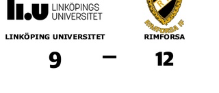 Underläge mot Linköping Universitet - då vände Rimforsa och vann