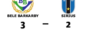 Sirius tappade matchen i tredje perioden mot Bele Barkarby