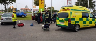 Fördes till sjukhus efter trafikolycka