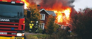 Svårsläckt storbrand