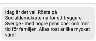 Han reagerade – på partiets sms