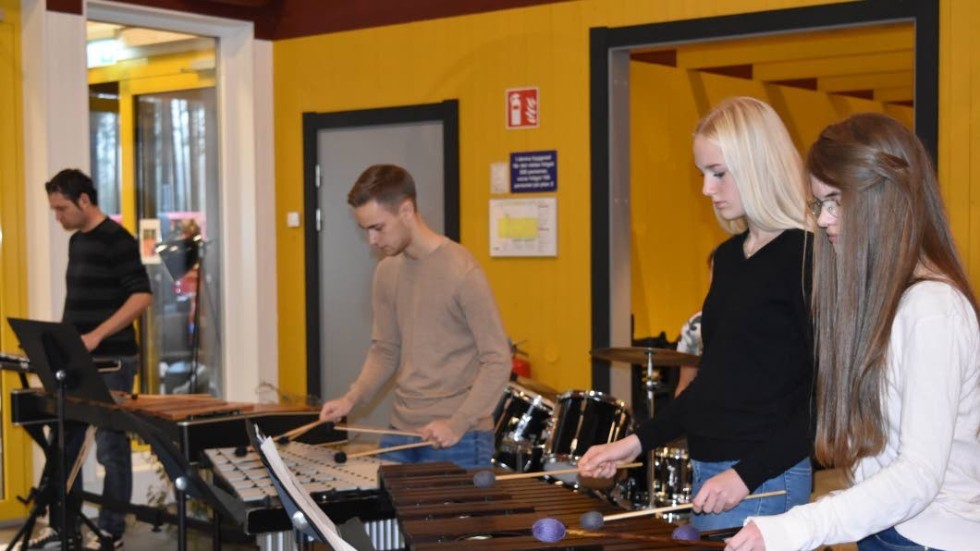 Kulturskolan spelade musik.